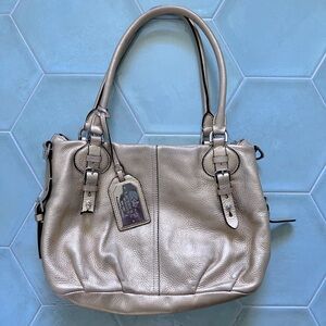 Ralph Lauren Gold Leather Shoulder Bag